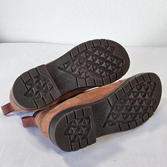 Chaco Womens Cataluna Explorer Chelsea Mahogany Leather Boot Size US 7 EU 38 - Picture 10 of 11